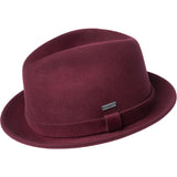 Kangol Polished Player Wool Felt Trilby in Red Velvet #color_ Red Velvet