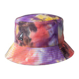 Kangol Tie Dye Bucket Cotton Bucket Hat in Galaxy #color_ Galaxy