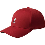 Kangol Wool Flexfit Wool Baseball Cap in Barn Red #color_ Barn Red