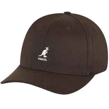 Kangol Wool Flexfit Wool Baseball Cap in Brown #color_ Brown