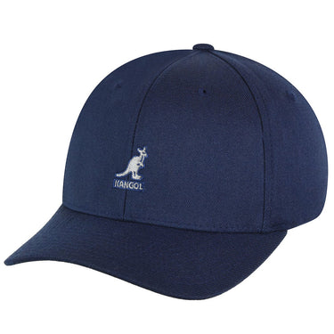 Kangol Wool Flexfit Wool Baseball Cap in Dark Blue #color_ Dark Blue