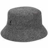 Kangol Wool Lahinch Classic Wool Bucket Hat in Flannel #color_ Flannel