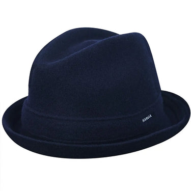 Kangol Wool Player Wool Trilby in Dark Blue #color_ Dark Blue