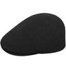 Kangol Wool Seamless 507 Ivy Cap in Black #color_ Black