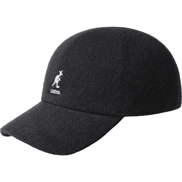 Kangol Wool Spacecap Baseball Cap in Black #color_ Black