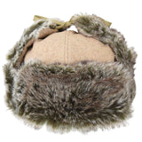 Kangol Wool Ushanka Winter Trapper in Camel #color_ Camel