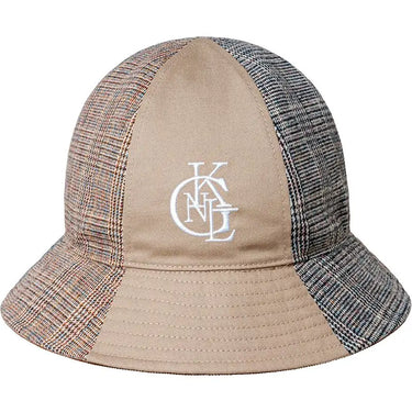 Kangol Work Leisure Rev Casual Reversible Bucket Hat in Khaki #color_ Khaki