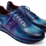 Paul Parkman Men's Turquoise & Purple Patina Sneakers in #color_