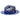 Bruno Capelo Malibu Cross-Stitch Shantung Straw Fedora in Navy Blue Cognac #color_ Navy Blue Cognac