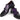 Paul Parkman Men's Studded Cap Toe Monkstraps Purple in #color_