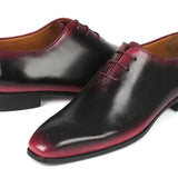 Paul Parkman Black & Red Men's Oxford Shoes in #color_