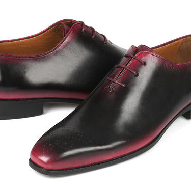 Paul Parkman Black & Red Men's Oxford Shoes in #color_