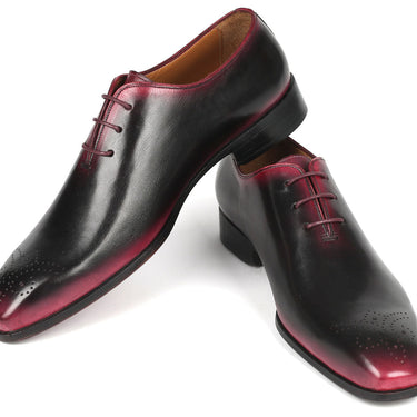 Paul Parkman Black & Red Men's Oxford Shoes in #color_