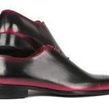 Paul Parkman Black & Red Men's Oxford Shoes in #color_