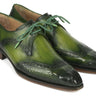 Paul Parkman Goodyear Welted Wingtip Derby Shoes Green in #color_