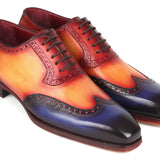 Paul Parkman Goodyear Welted Men's Wingtip Oxfords Multicolor in #color_