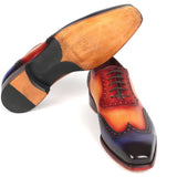 Paul Parkman Goodyear Welted Men's Wingtip Oxfords Multicolor in #color_