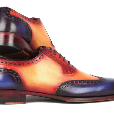 Paul Parkman Goodyear Welted Men's Wingtip Oxfords Multicolor in #color_