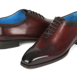 Paul Parkman Goodyear Welted Punched Oxfords Brown in #color_