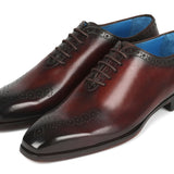 Paul Parkman Goodyear Welted Punched Oxfords Brown in #color_