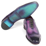 Paul Parkman Men's Wingtip Oxfords Purple in #color_