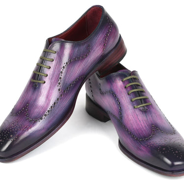 Paul Parkman Men's Wingtip Oxfords Purple in #color_