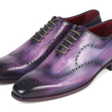 Paul Parkman Men's Wingtip Oxfords Purple in #color_