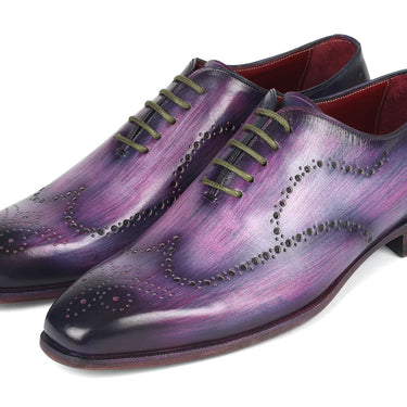 Paul Parkman Men's Wingtip Oxfords Purple in #color_