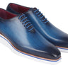 Paul Parkman Men's Smart Casual Wholecut Oxfords Blue in #color_