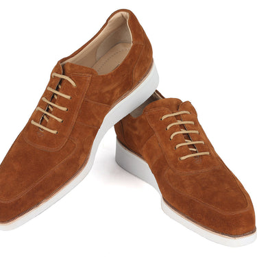 Paul Parkman Men's Casual Shoes Camel Suede in #color_