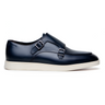 Belvedere Marcio in Navy Monk Strap Hybrid Dress Shoe in Navy #color_ Navy