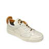 Mauri Boss in White Mens Exotic Crocodile / Patent / Calf-Skin Leather Casual Sneakers in White #color_ White