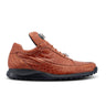 Mauri Bloodshed in Cognac Mens Exotic Alligator Casual Sneakers in Cognac #color_ Cognac