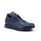 Mauri Bloodshed in Wonder Blue Mens Exotic Alligator Casual Sneakers in #color_