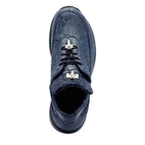 Mauri Bloodshed in Wonder Blue Mens Exotic Alligator Casual Sneakers in #color_