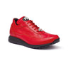 Mauri Bubble in Red Mens Exotic Crocodile / Nappa Embossed Casual Sneakers in Red #color_ Red