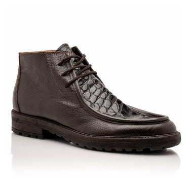 Mauri Brooklyn in Sport Rust Mens Exotic Alligator / Time Calf-Skin Leather Boots in #color_