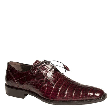 Mezlan Genuine Crocodile Skin Slip-on Shoe For Men in Burgundy