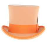 Ferrecci Premium Top Hat in Orange Wool Victorian Elegance in #color_