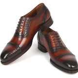 Paul Parkman Goodyear Welted Cap Toe Oxfords in Brown in #color_