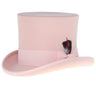 Ferrecci Premium Top Hat in Pink Wool Victorian Elegance in Pink #color_ Pink