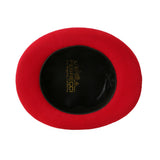 Ferrecci Premium Top Hat in Red Wool Victorian Elegance in #color_