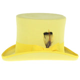 Ferrecci Premium Top Hat in Yellow Wool Victorian Elegance in #color_