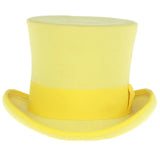 Ferrecci Premium Top Hat in Yellow Wool Victorian Elegance in #color_