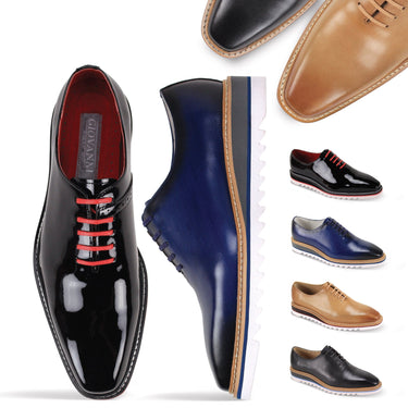 Giovanni Ruben Classic Hybrid Leather Oxford Shoes in #color_