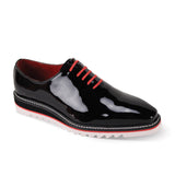 Giovanni Ruben Classic Hybrid Leather Oxford Shoes in Black Patent #color_ Black Patent