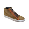 Giovacchini Ruben in Antique Cognac Waxed Suede High-top Sneakers in Antique Cognac #color_ Antique Cognac