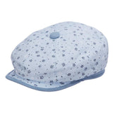 Santana Alegria Floral Pattern Newsboy Cap in Sky Blue #color_ Sky Blue