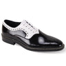 Giovanni Sawyer Two-Tone Oxford Shoes in Black White #color_ Black White