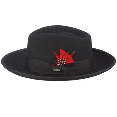 Scala Bisbee Wool Felt Large Brim Zoot Fedora in #color_